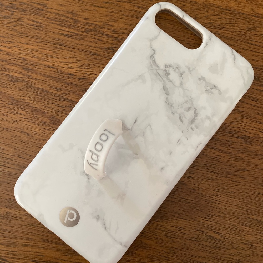 Loopy iPhone 6/7/8 PLUS White Marble Case
